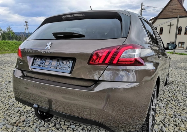 Peugeot 308 cena 34900 przebieg: 100000, rok produkcji 2016 z Tuchów małe 742